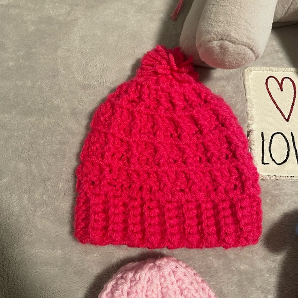 Colorful Knit Kids Hat Set - Picture 3 of 7